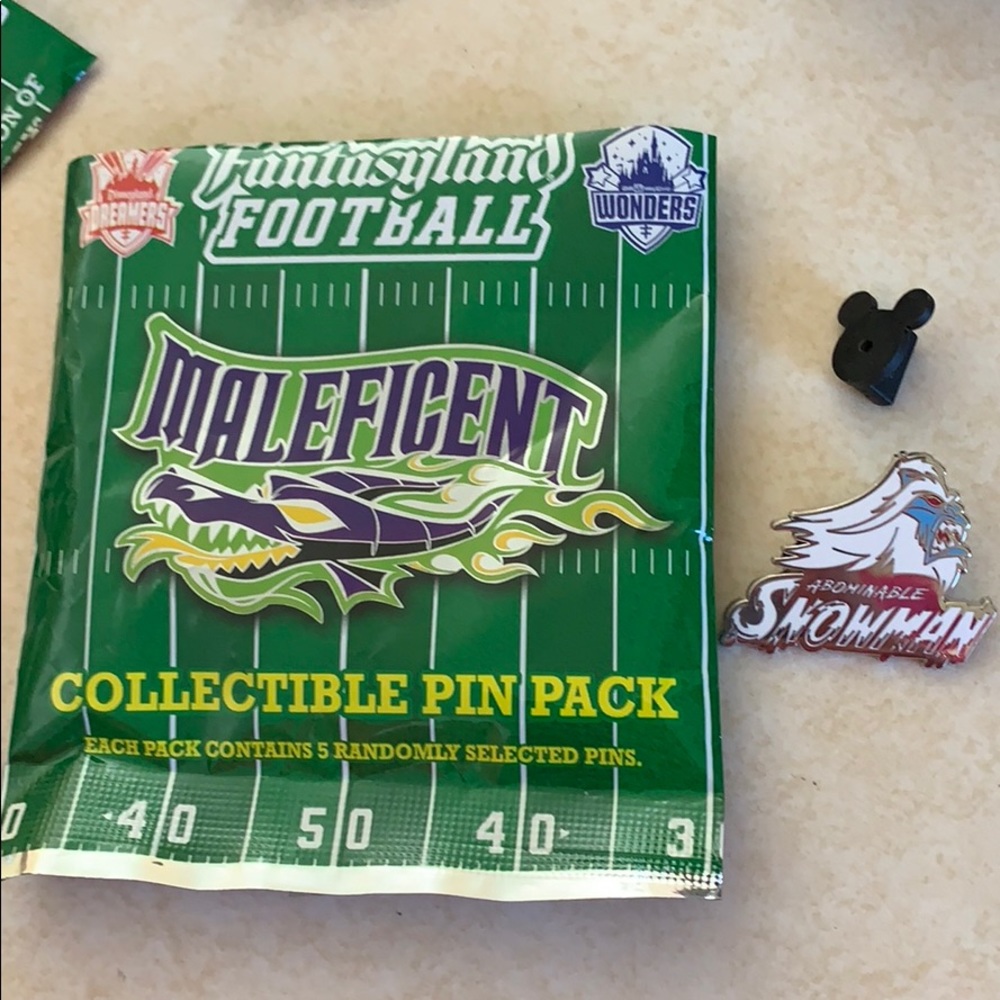 Abominable Snowman Disney Fantasyland Football pin
